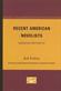 Recent American Novelists - American Writers 22: University of Minnesota Pamphlets on American Writers